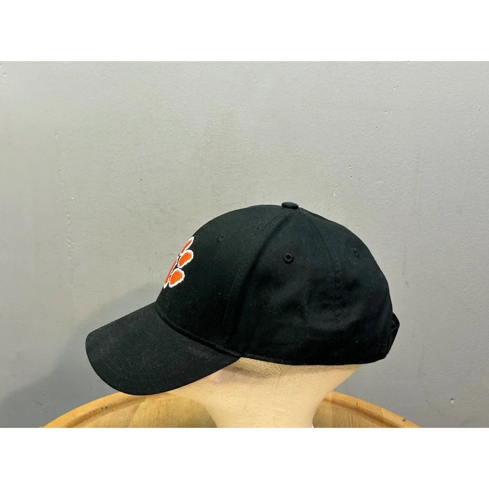 Fan‎ Favorite Baseball Cap Men OSFA Black Clemson Tigers Paw Logo Hook and Loop